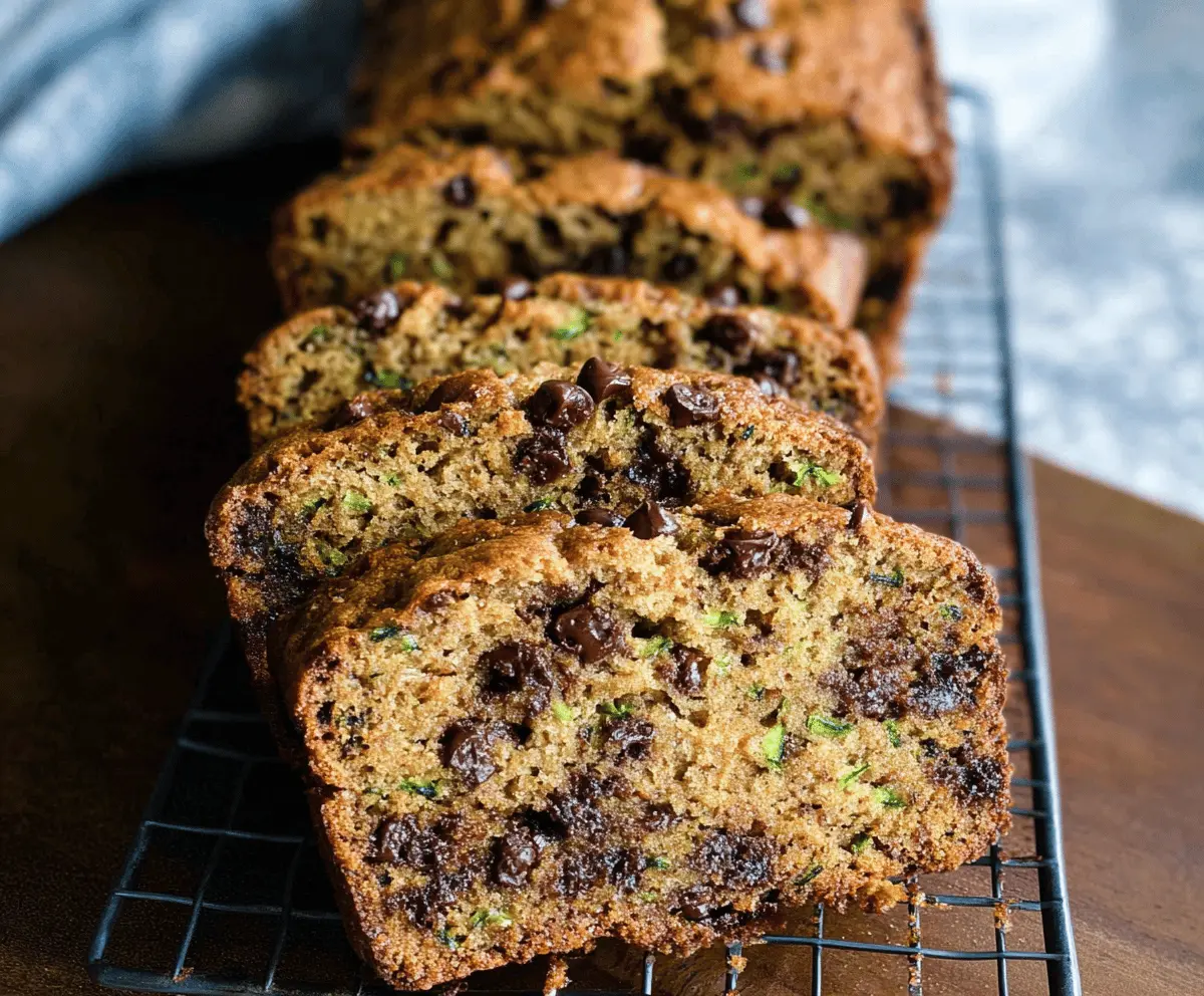 Moist Chocolate Chip Zucchini Bread Recipe