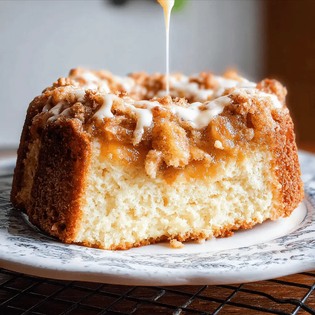 Moist Cream Cheese Peach Cobbler Pound Cake Recipe