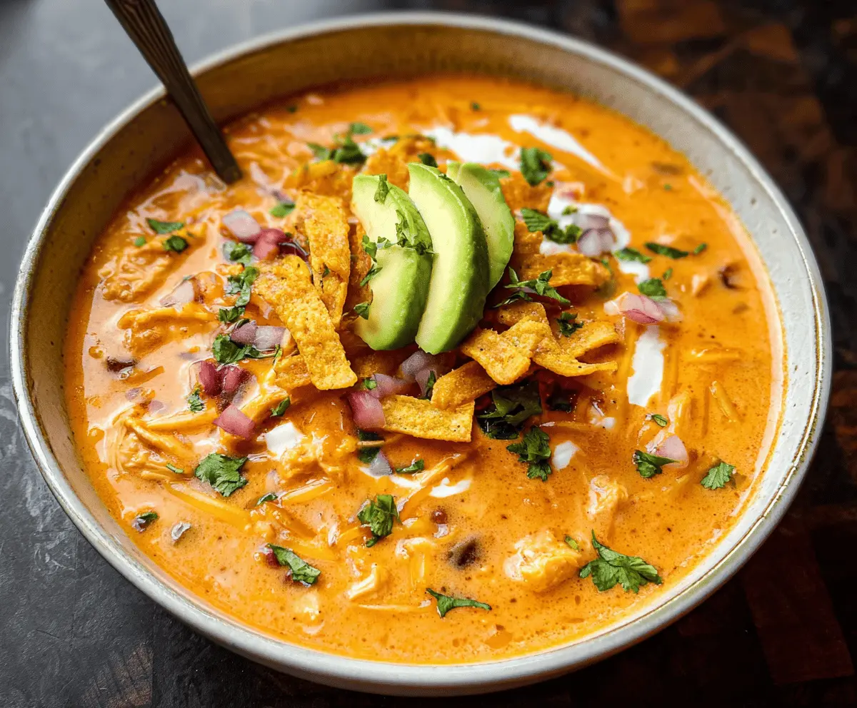 Creamy Chicken Tortilla Soup Recipe
