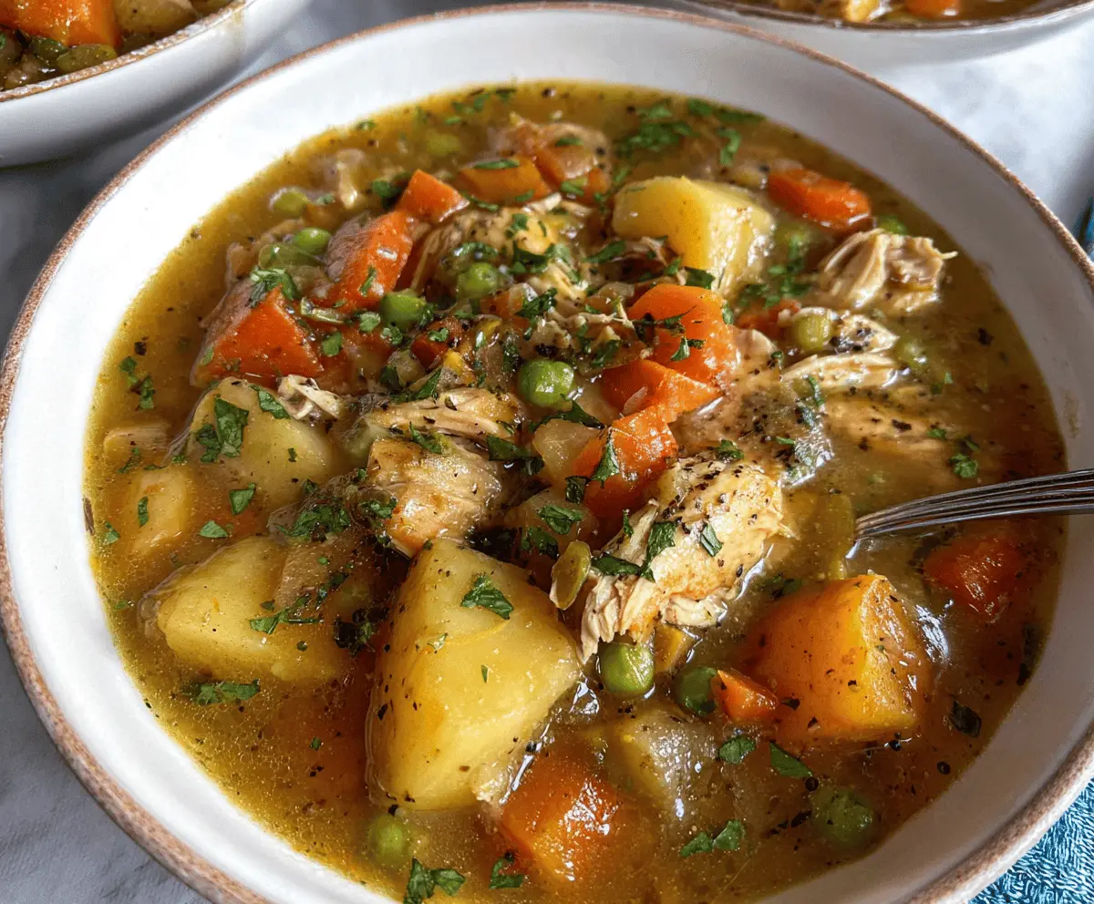 Easy Slow Cooker Chicken Stew Recipe