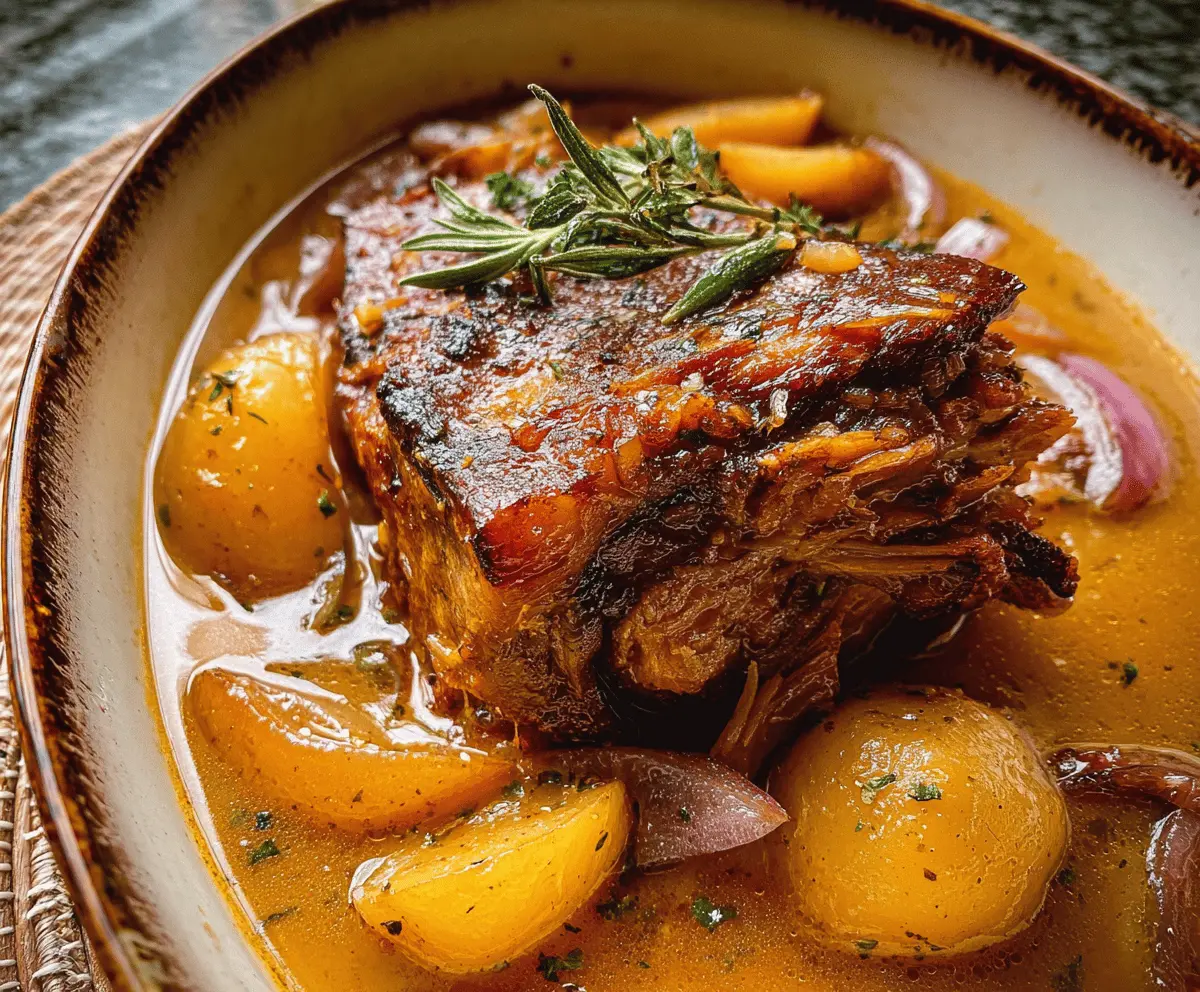 Tender Apple Cider Braised Pork Shoulder Recipe