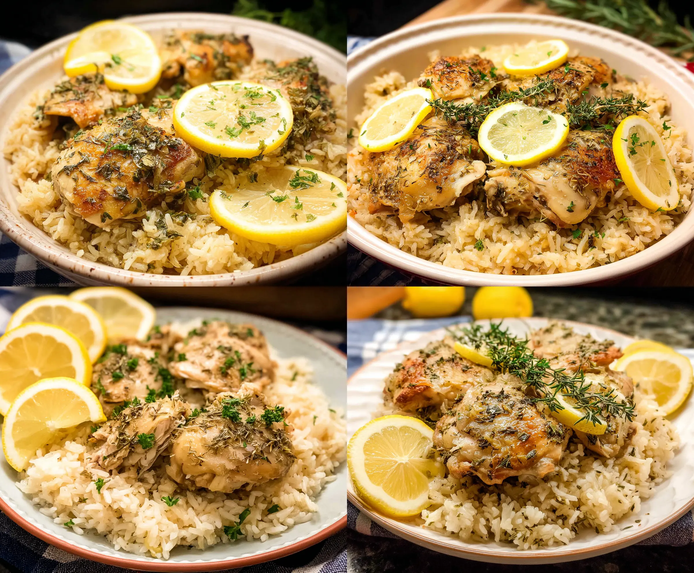 Easy Slow Cooker Lemon Herb Chicken and Rice Recipe