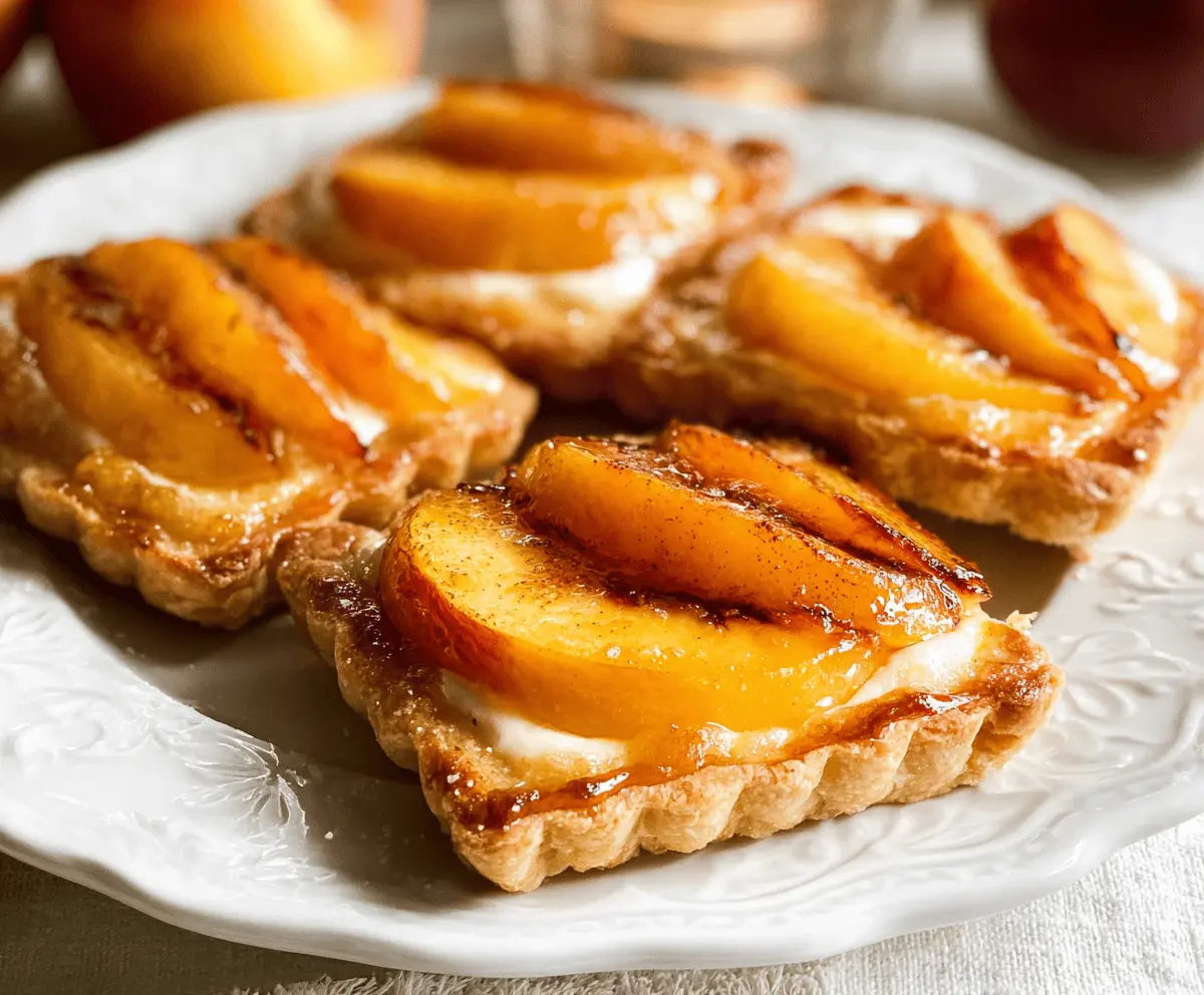 Mini Peach and Cream Cheese Tarts Recipe