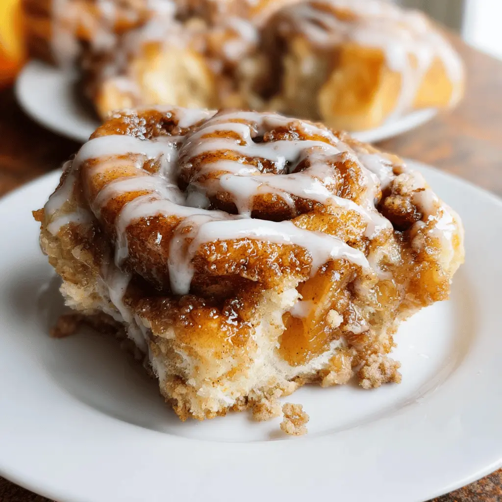 Easy Peach Cobbler Cinnamon Rolls Recipe