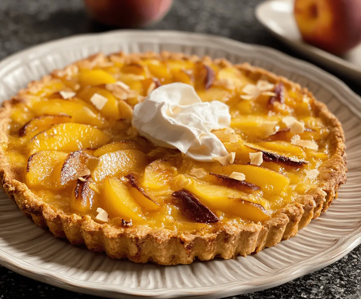 Easy Homemade Peach Tart Recipe