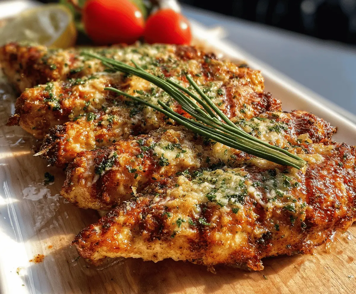 Garlic Parmesan Chicken with Blackstone Flavor
