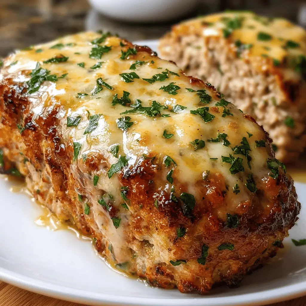 Creamy Garlic Parmesan Chicken Meatloaf Recipe