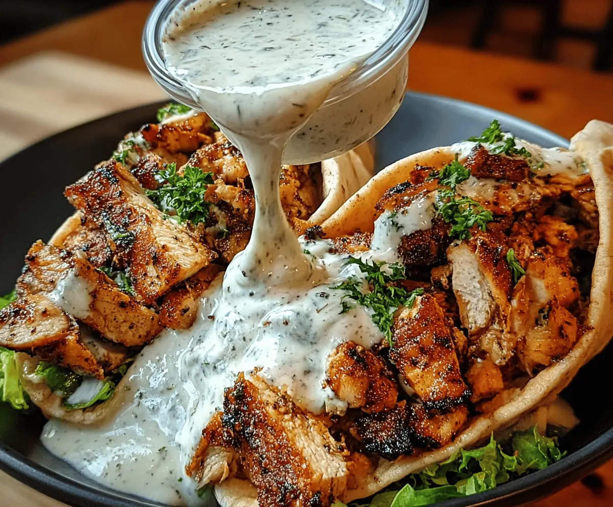 Easy Chicken Shawarma with Creamy Garlic Sauce