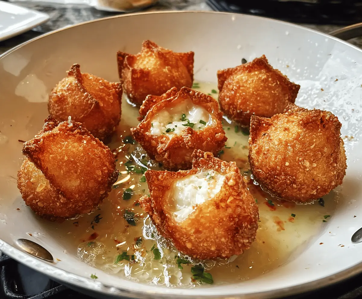 Crispy Crab Rangoon Bombs With Creamy Filling