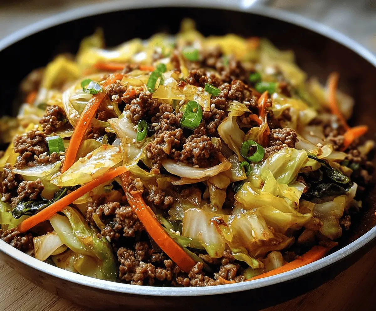 Healthy Chinese Beef and Cabbage Stir Fry Recipe
