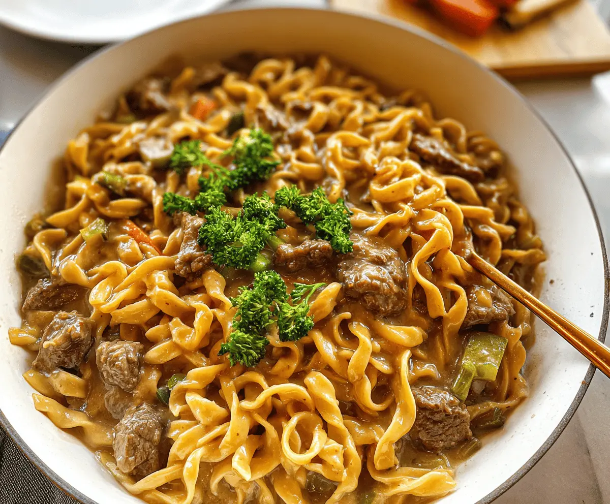 Easy 30-Minute Beef and Noodles Recipe