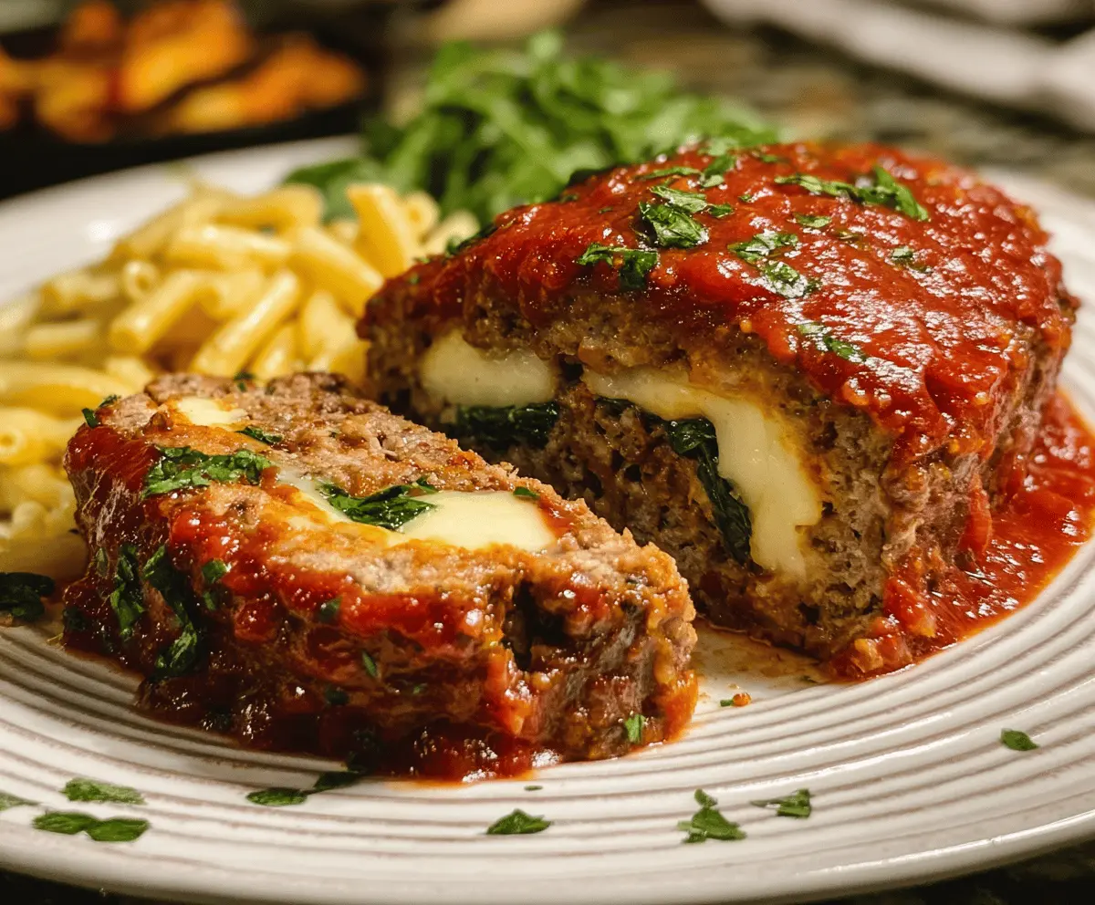 Easy Stuffed Italian Meatloaf Recipe