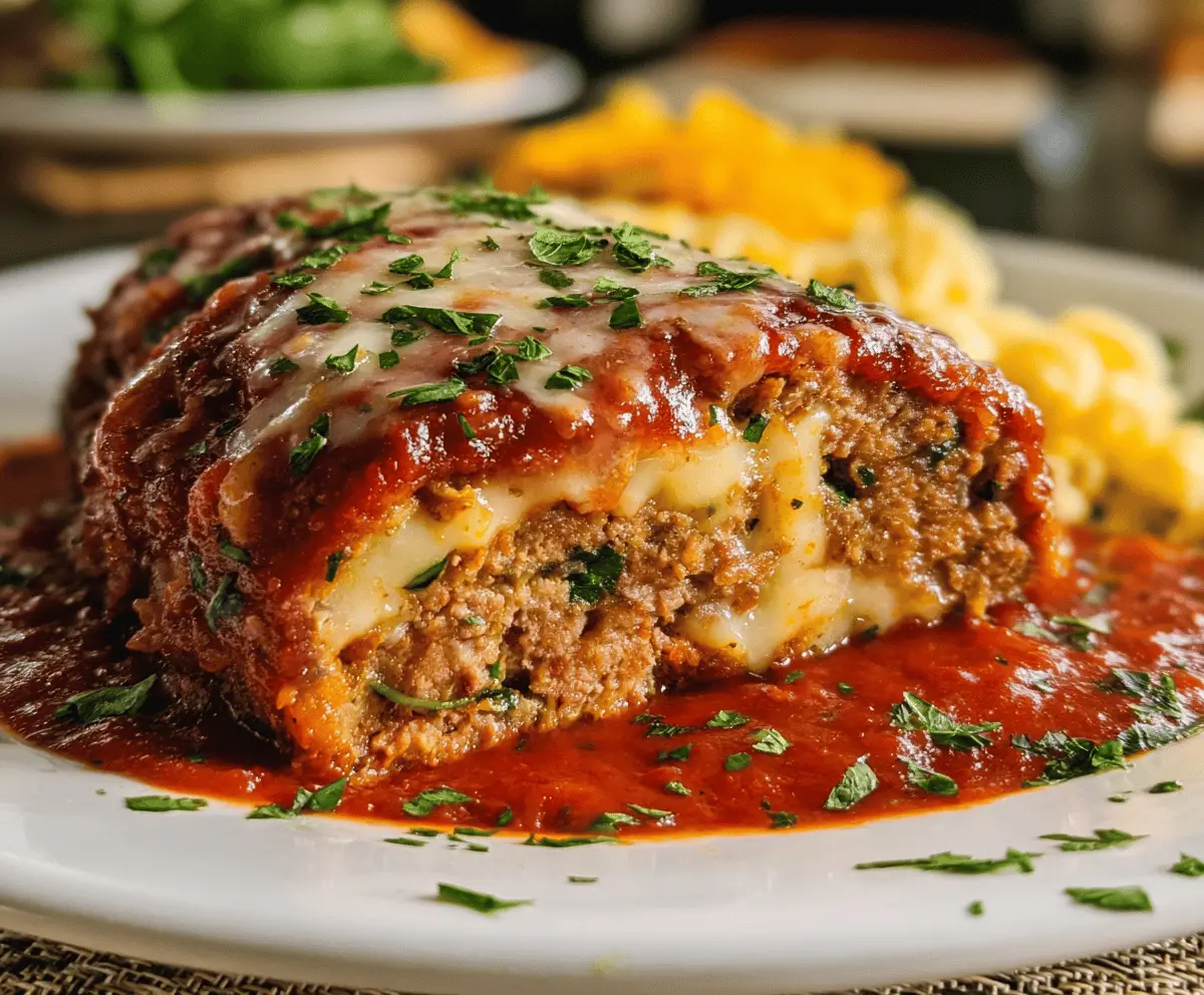 Easy Stuffed Italian Meatloaf Recipe