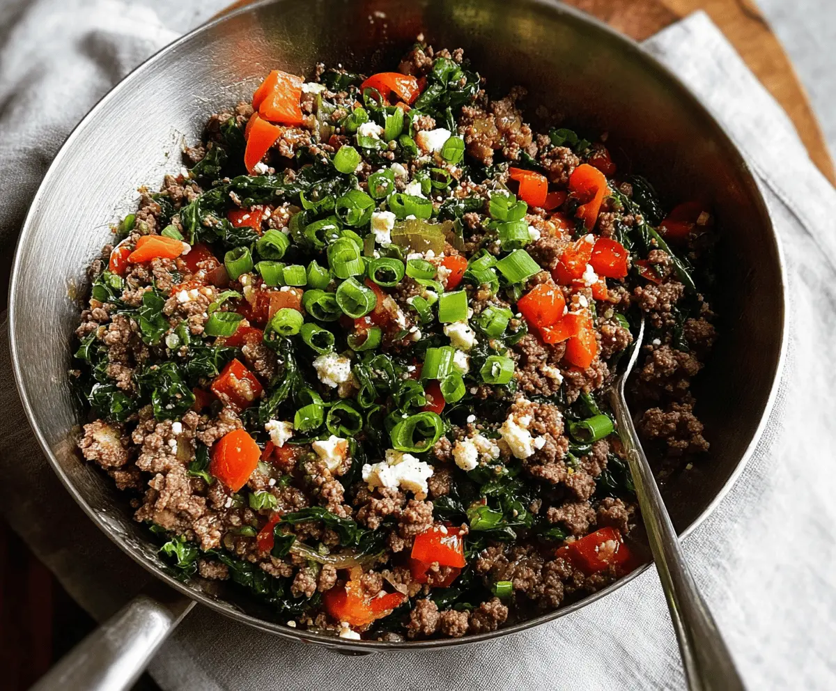 Easy Mediterranean Ground Beef Stir Fry Recipe