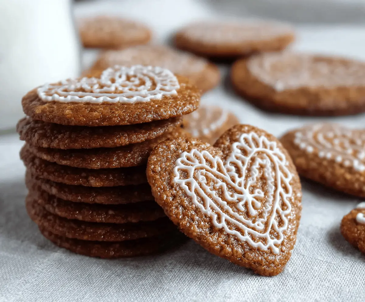 Close-up of freshly baked Swedish gingerbread cookies on a baking tray, golden brown and decorated with sugar crystals.