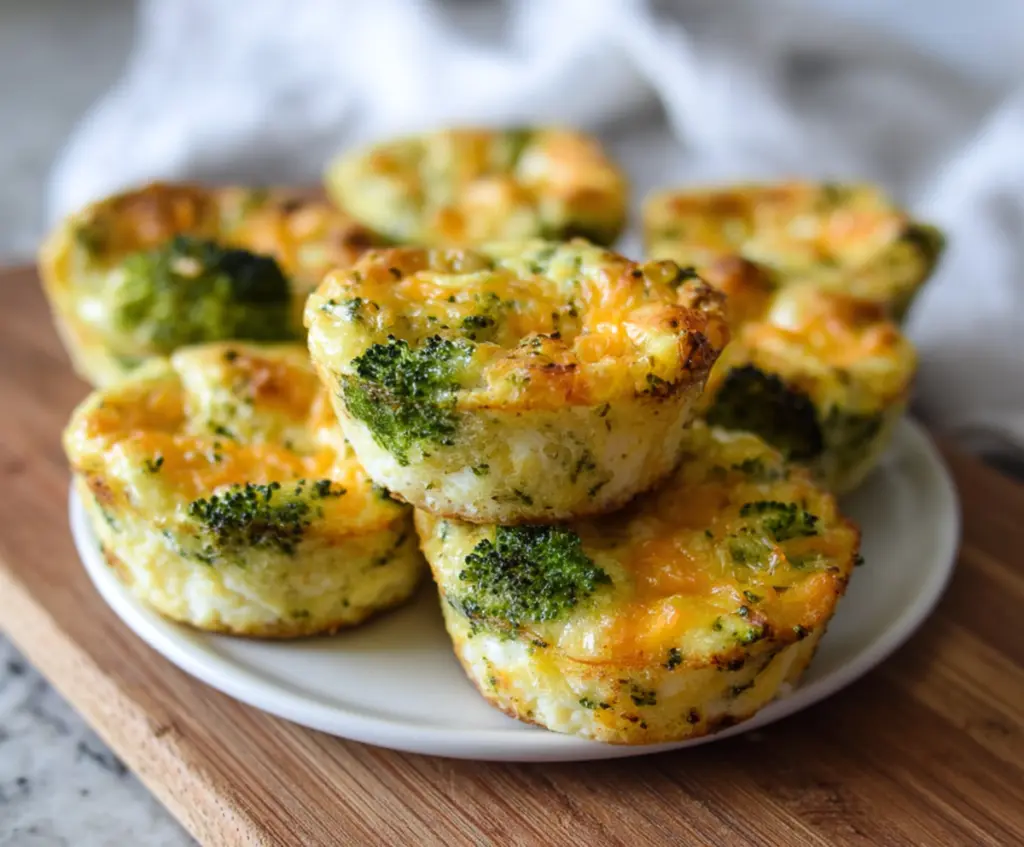 Delicious Cheddar Broccoli Egg Muffins perfect for a healthy breakfast or snack.