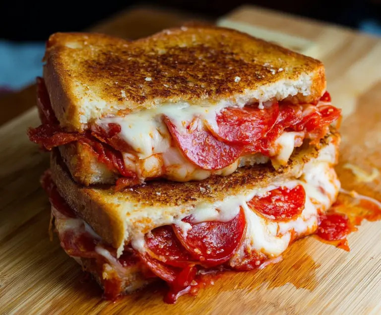 Pepperoni Pizza Grilled Cheese Sandwich