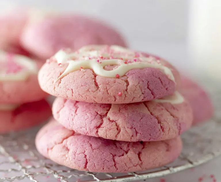 Crumbl Pink Velvet Cookies