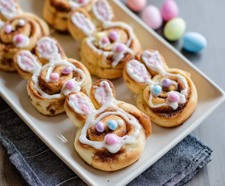 Easter Bunny Cinnamon Rolls