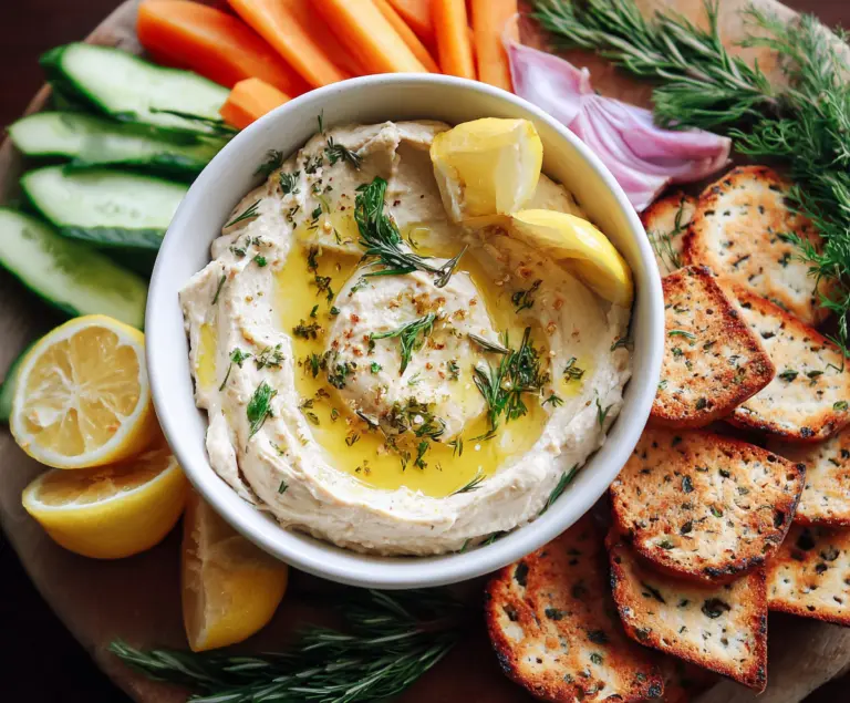 Lemon And Herb White Bean Dip