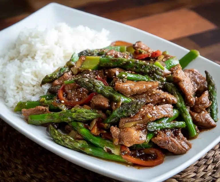 Pork And Asparagus Stir Fry