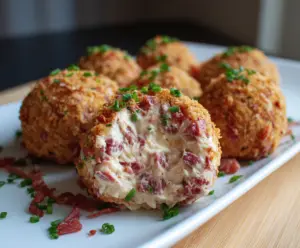 Delicious homemade corned beef and cheese balls, perfect as party appetizers.