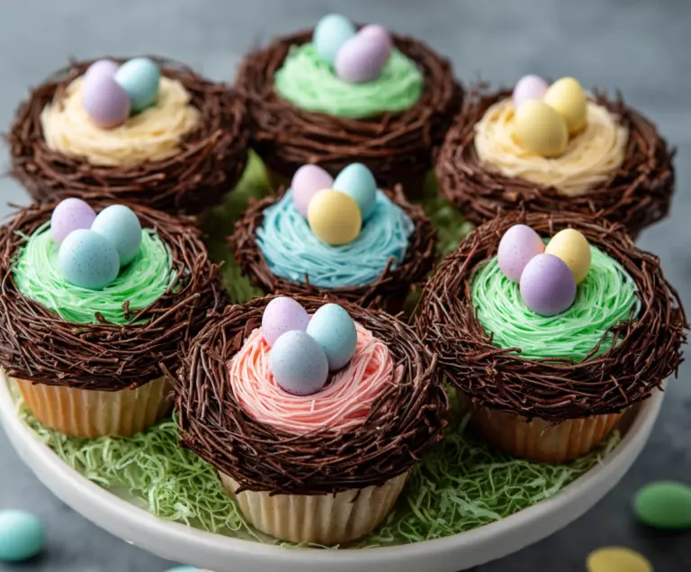 Easter Egg Nest Cupcakes