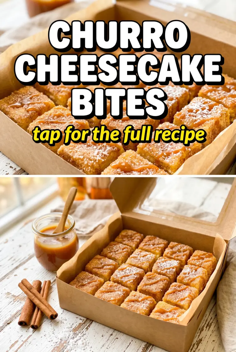 Churro Cheesecake Bites