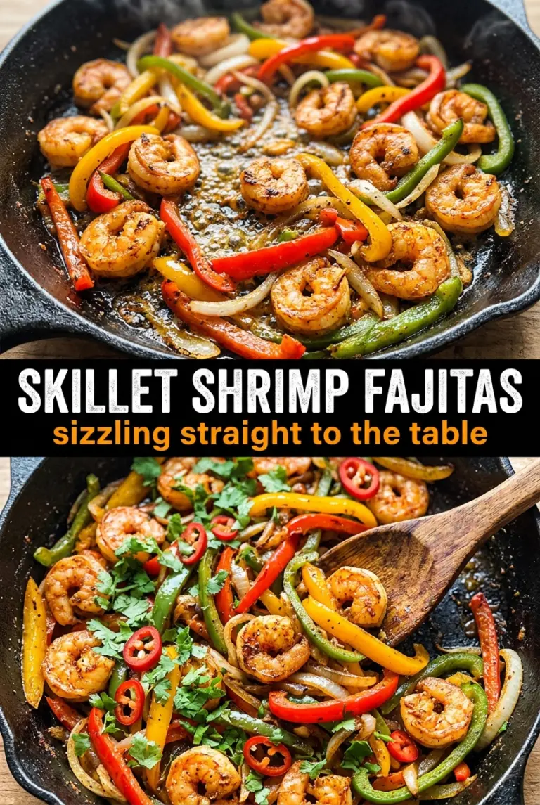 Skillet Shrimp Fajitas