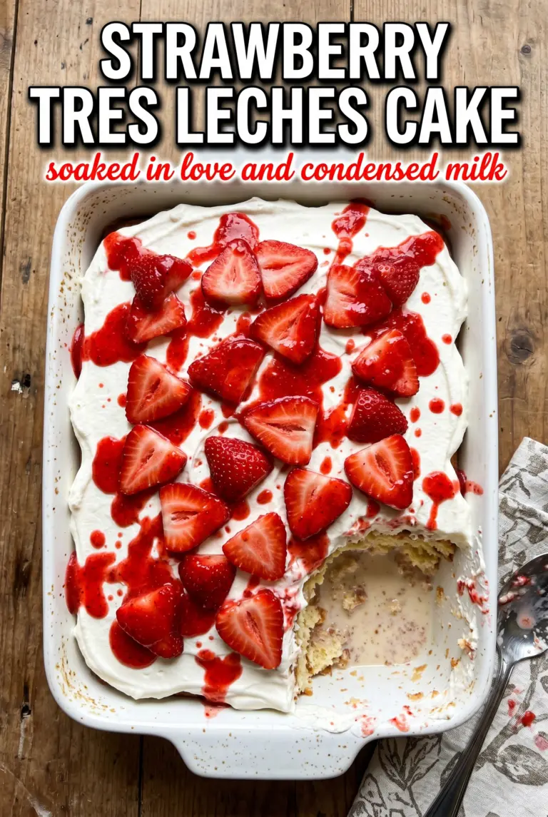 Strawberry Tres Leches Cake