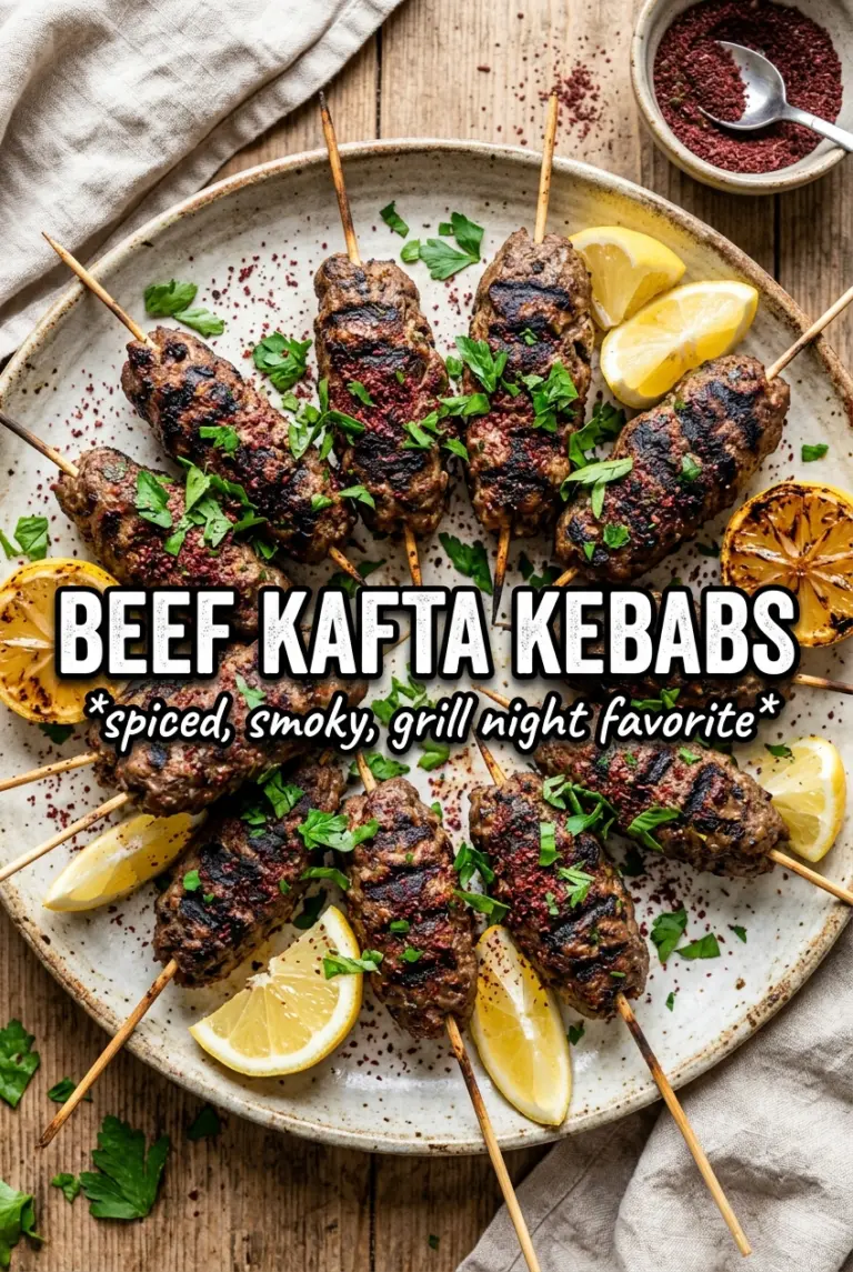 Beef Kafta Kebabs