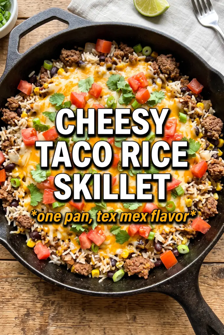 Cheesy Taco Rice Skillet