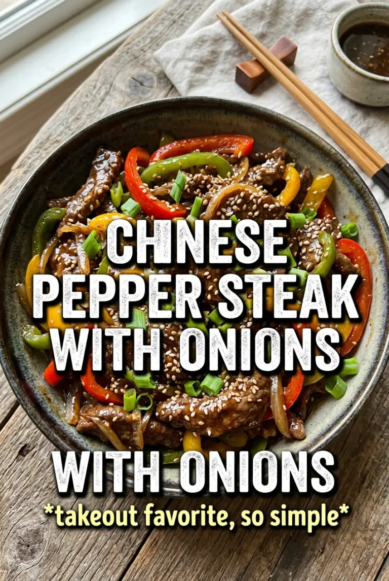 Chinese Pepper Steak with Onions