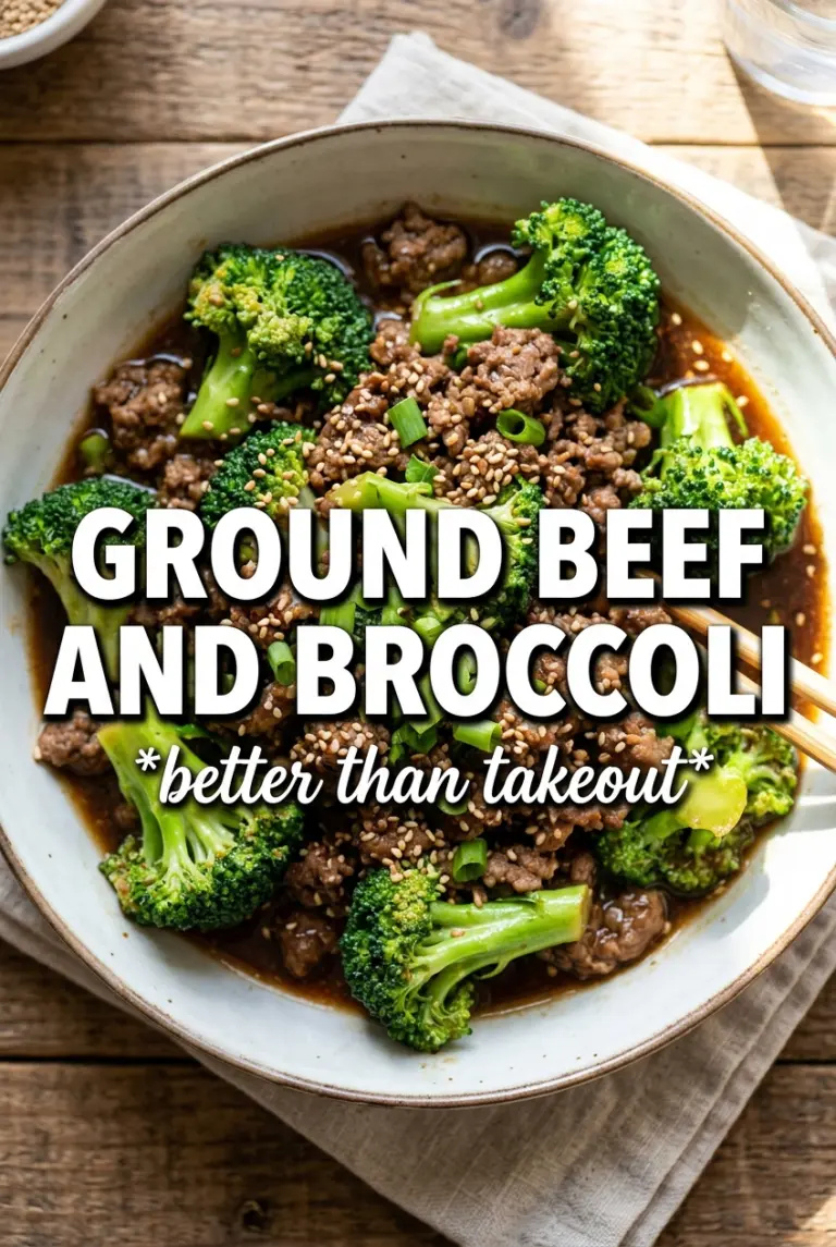 Ground Beef and Broccoli