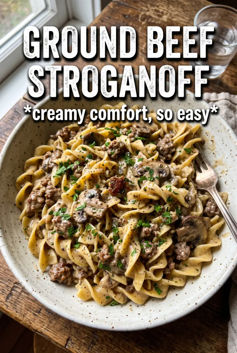 Ground Beef Stroganoff