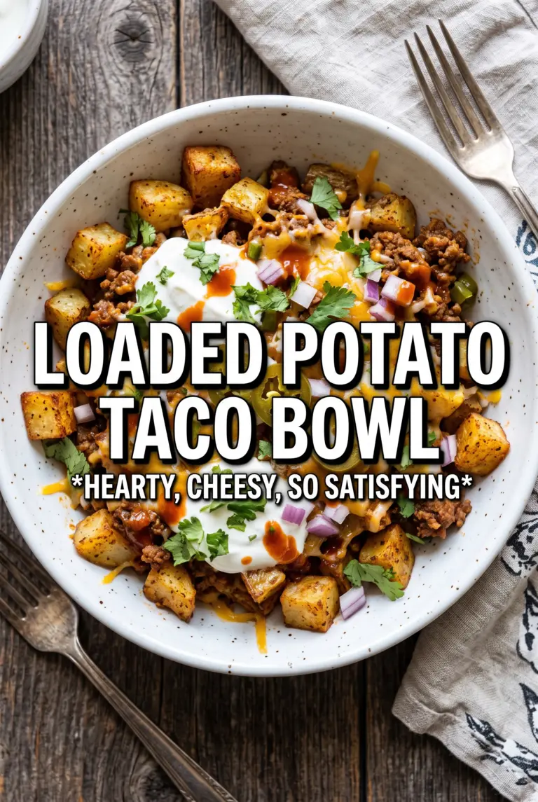 Loaded Potato Taco Bowl