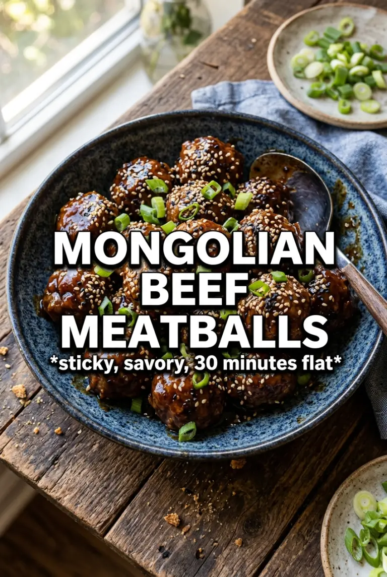 30-Minute Mongolian Beef Meatballs