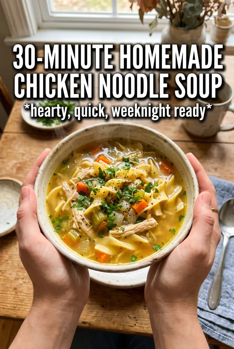 30-Minute Homemade Chicken Noodle Soup