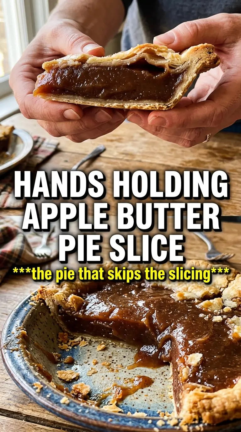 Apple Butter Pie silky custard, flaky crust, spiced