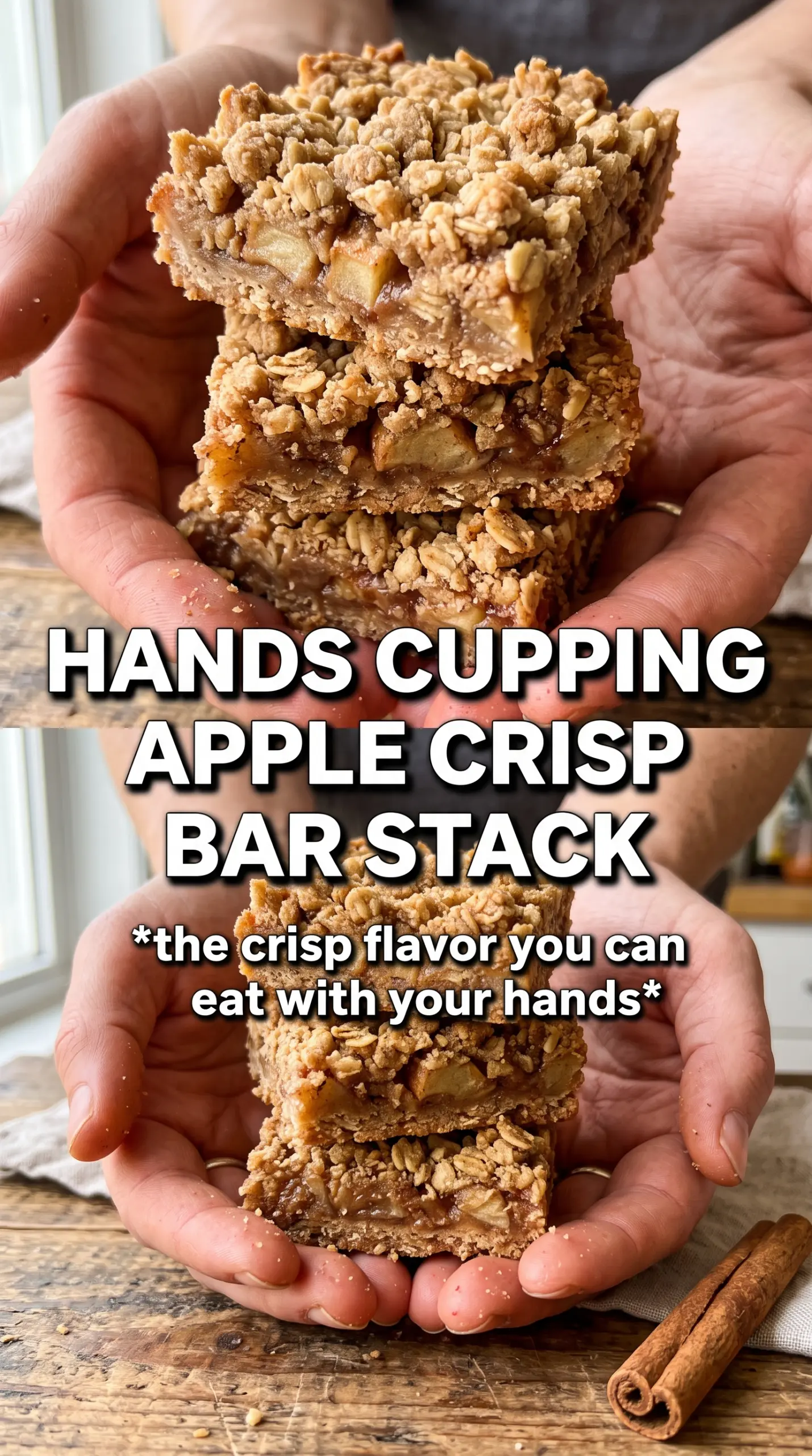 Apple Crisp Bars layered oat crumble spiced apples