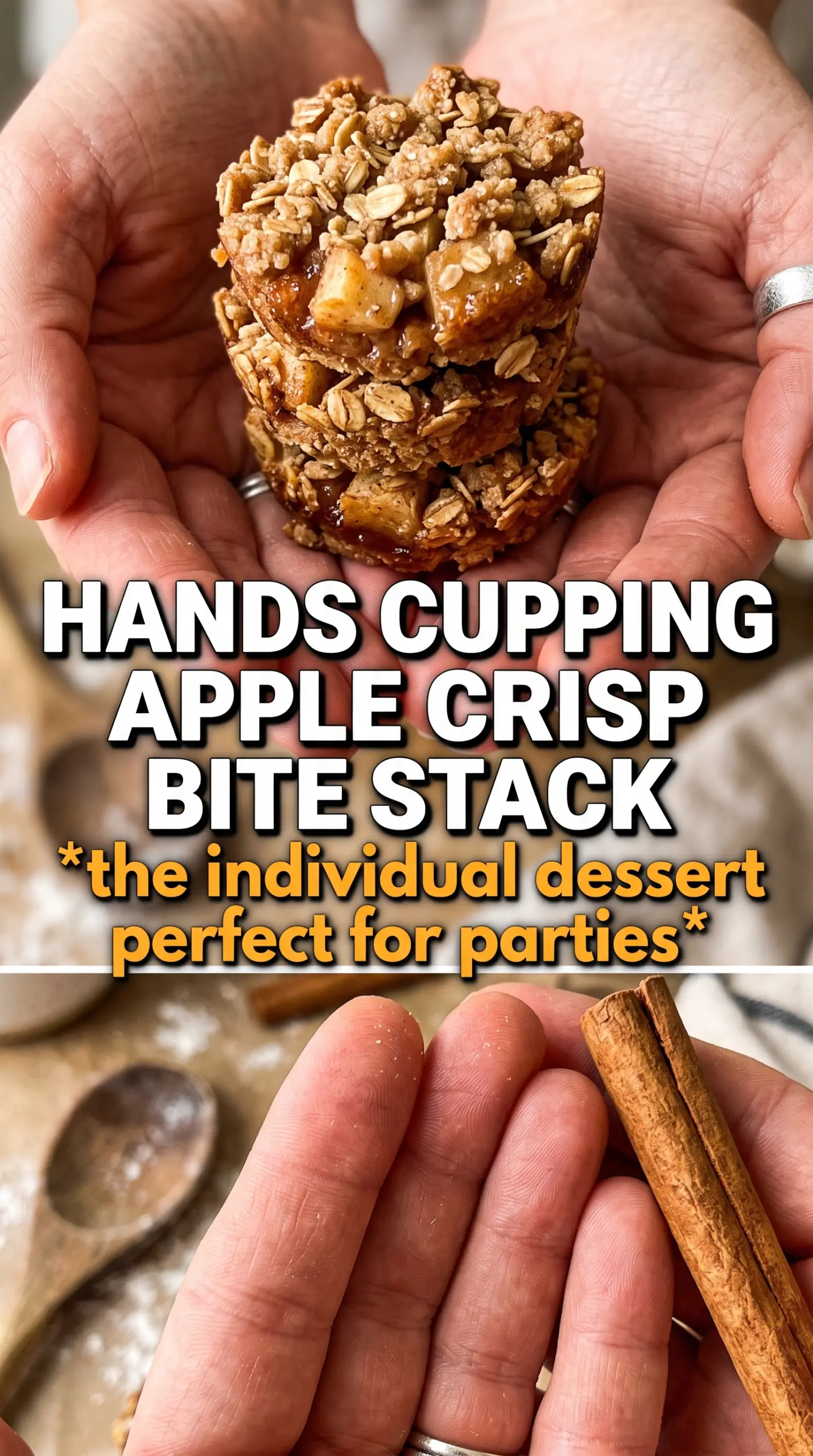 Apple Crisp Bites golden oat crumble caramelized apple