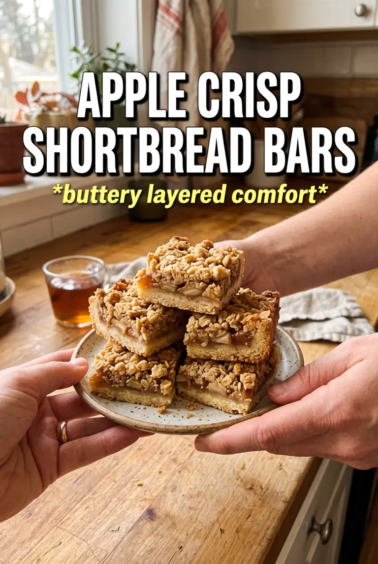 Apple Crisp Shortbread Bars