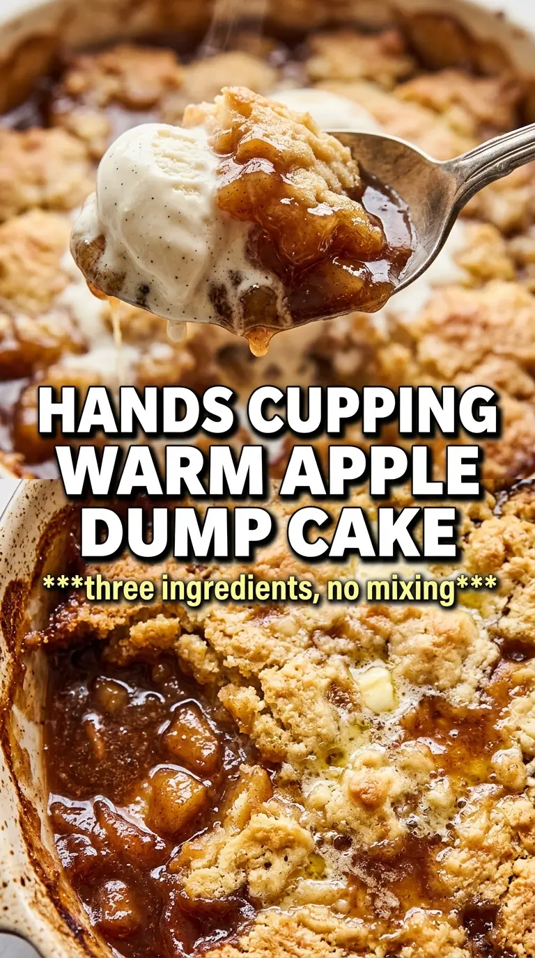 Apple dump cake golden buttery crisp