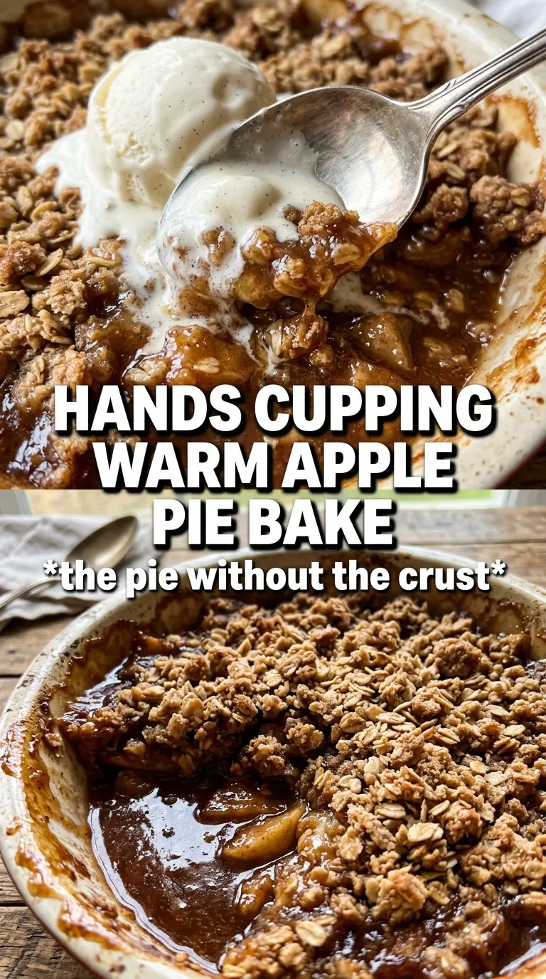 Apple Pie Bake spiced crumble caramelized