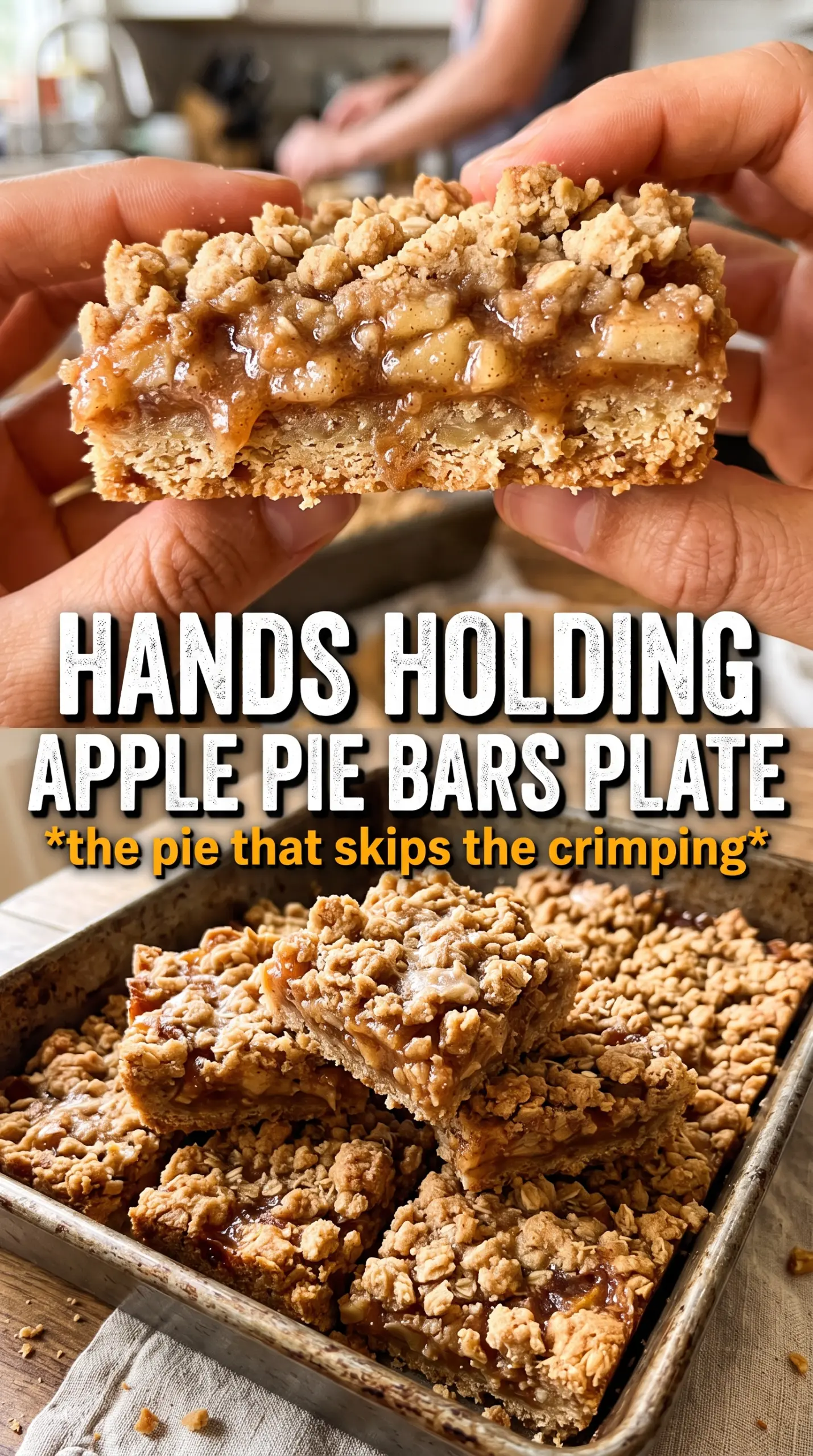 Apple Pie Bars golden shortbread spiced apples