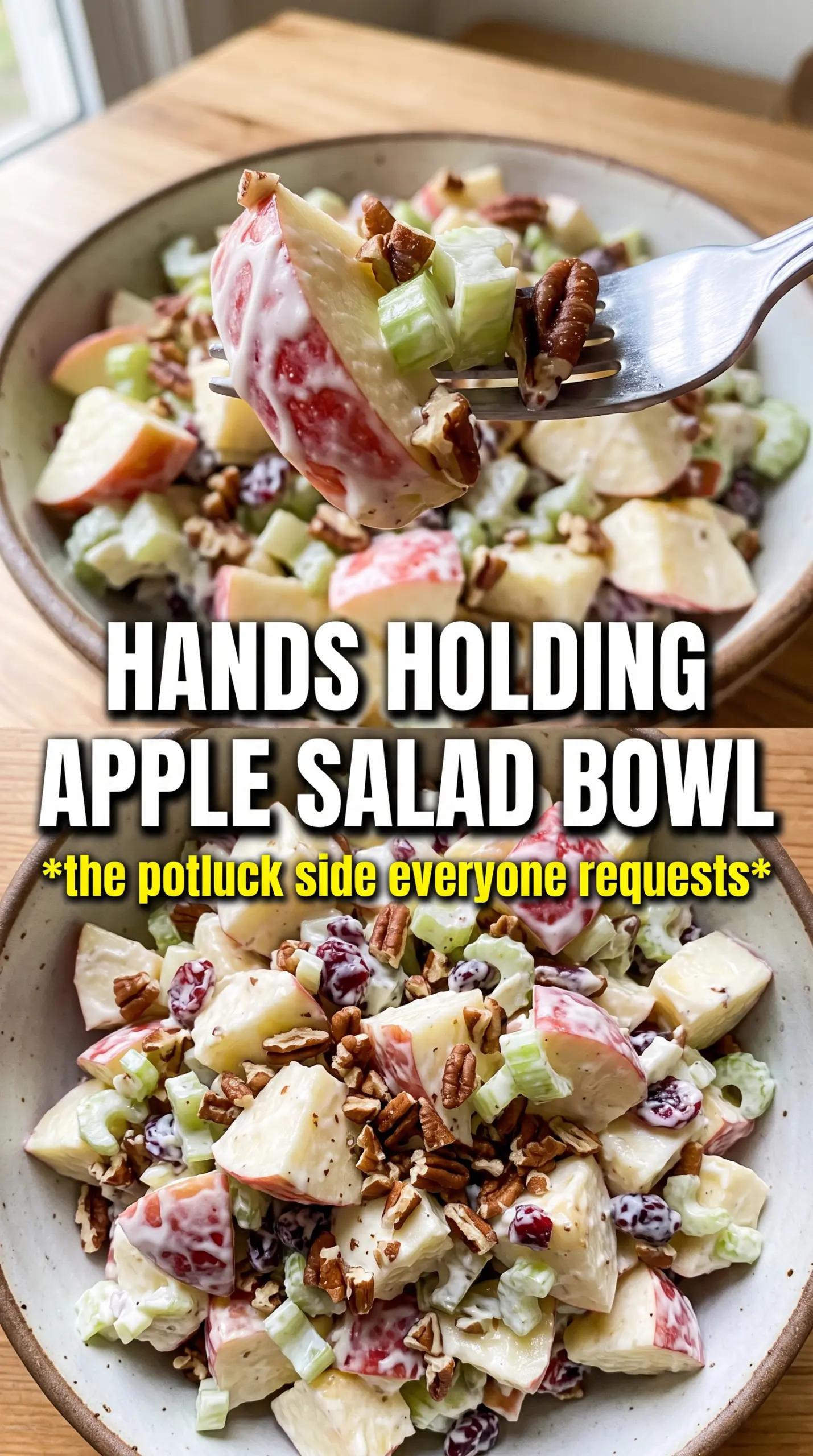 Apple Salad crisp creamy fresh