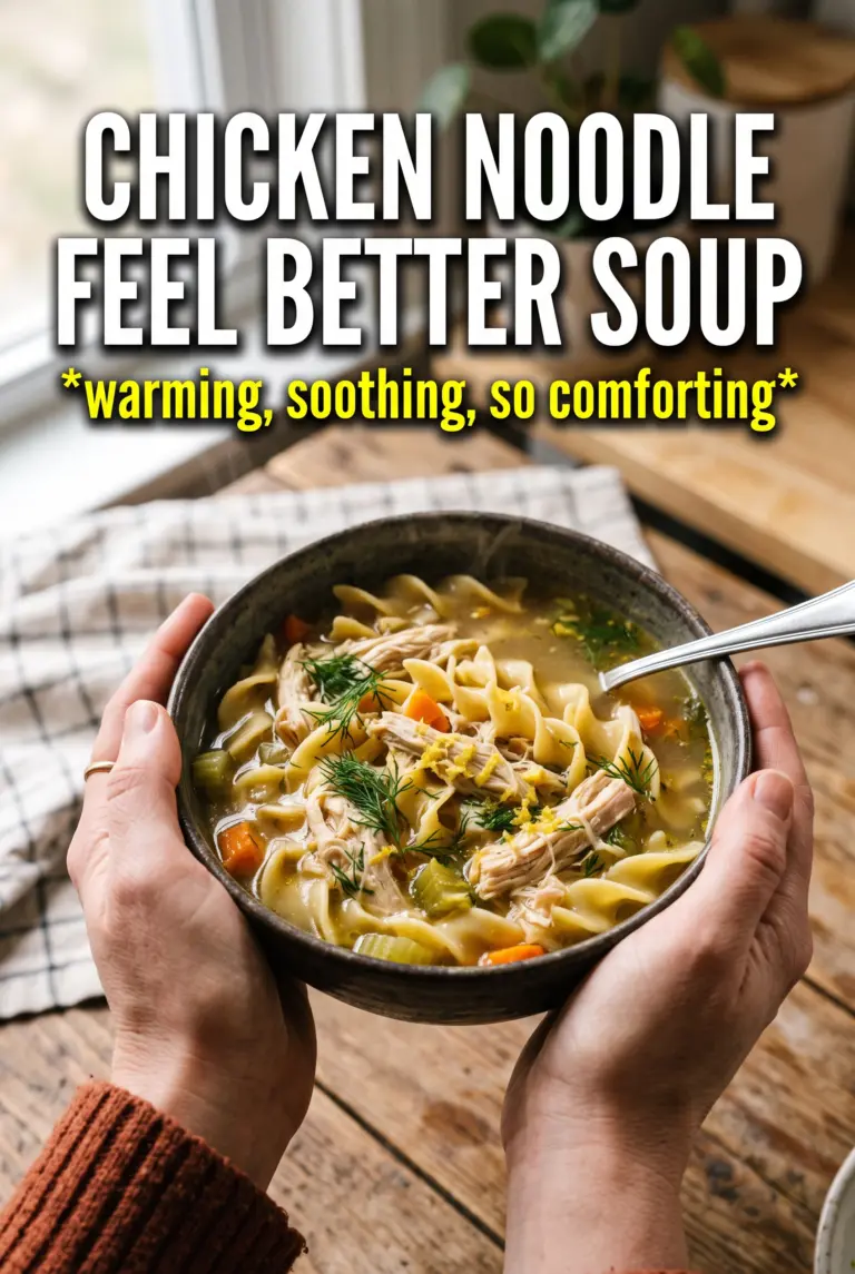 Chicken Noodle Feel Better Soup