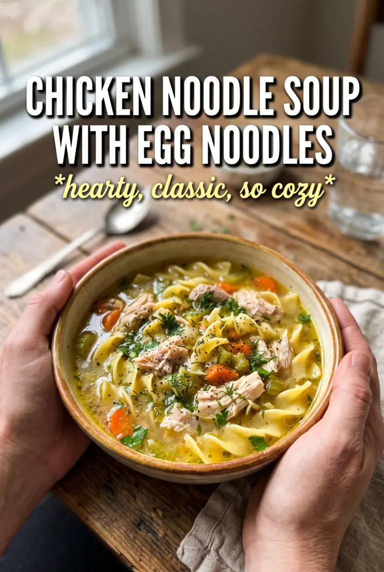 Chicken Noodle Soup With Egg Noodles