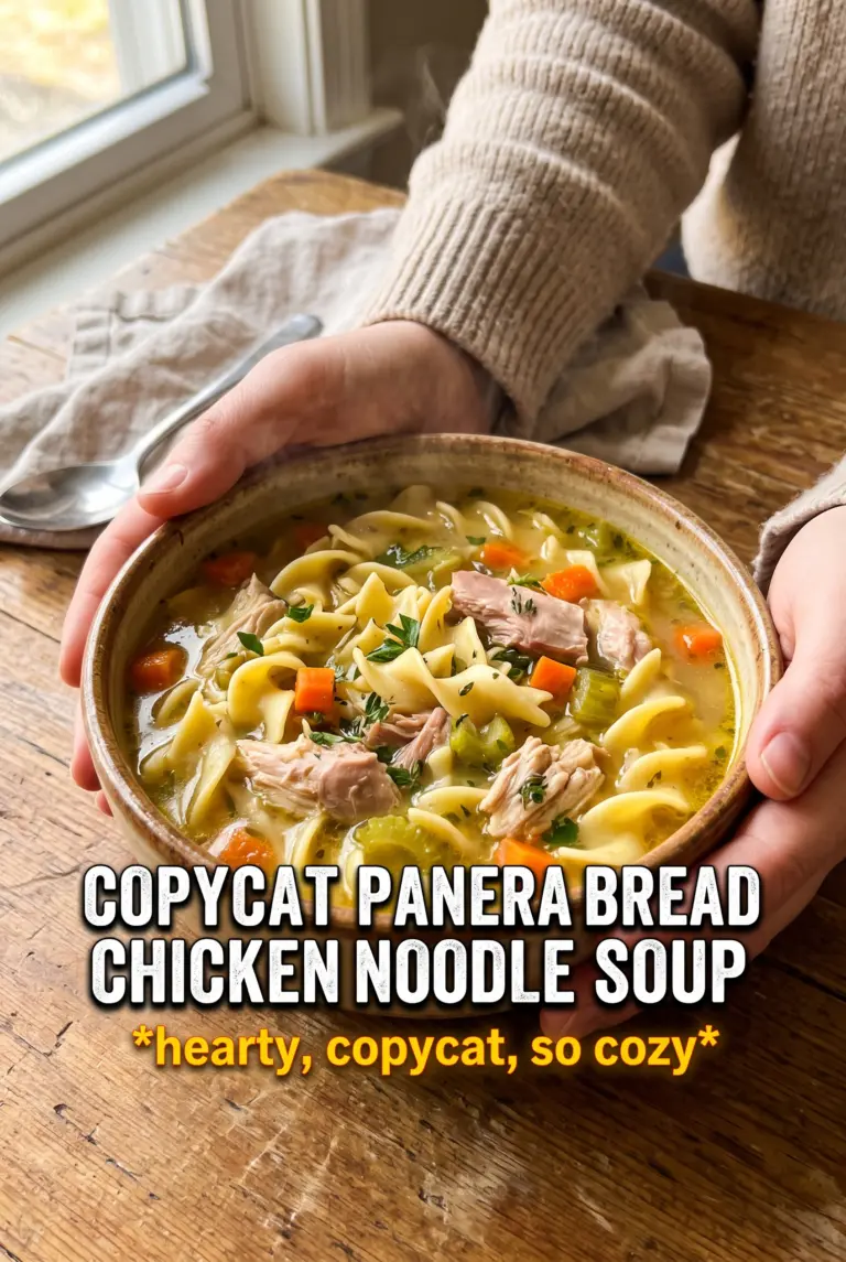 Copycat Panera Bread Chicken Noodle Soup