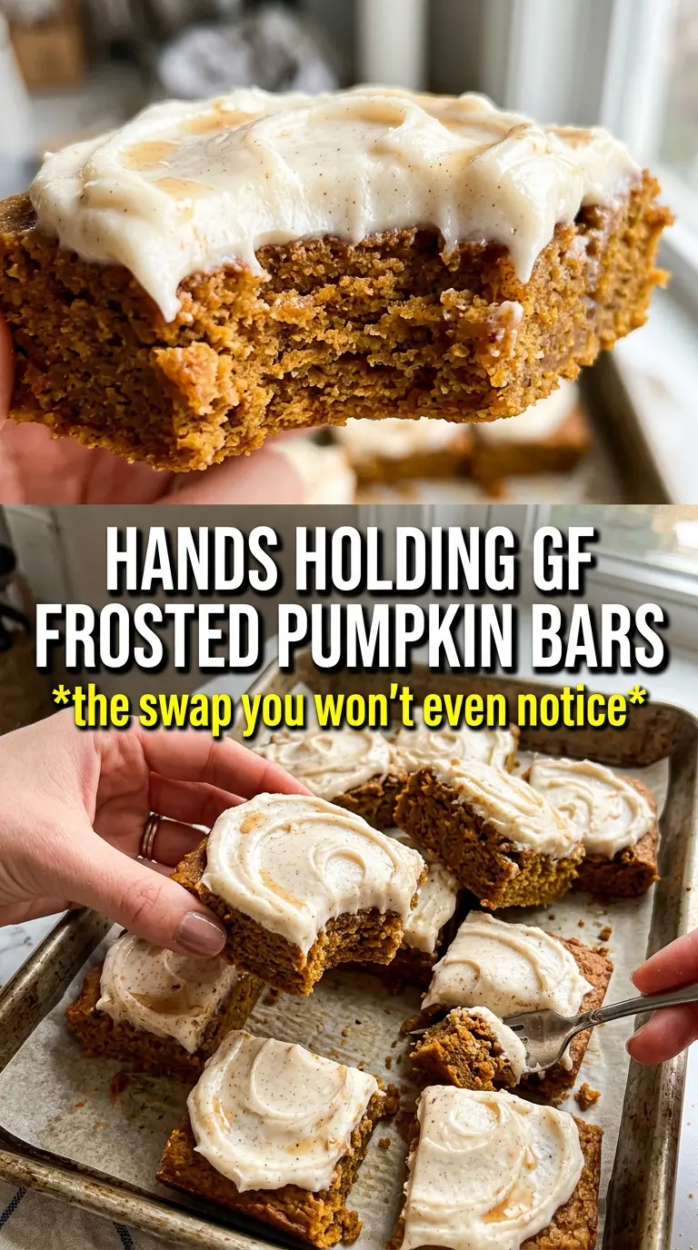 Gluten-Free Pumpkin Bars With Cream Cheese Frosting, pumpkin spice, creamy